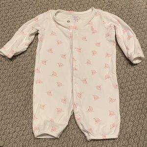 Ralph Lauren pink sailboat newborn onsie